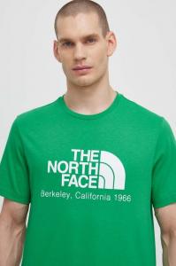 Хлопковая футболка Berkeley California Tee The North Face, зеленый