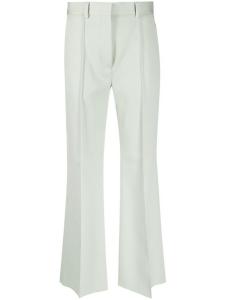 Lanvin укороченные расклешенные брюки, зеленый