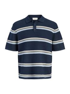 JACK & JONES Свитер 'JORMAINE' в цветах Night Blue, Dusty Blue, Pastel Blue