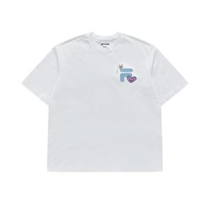 Футболка унисекс стандартная белая FOB Sports Lifestyle Collection FILA FUSION