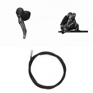 Комплект переднего гидравлического дискового тормоза Shimano GRX BR-RX820 с манеткой BL-RX820-L