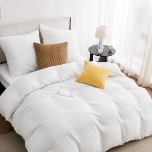 Комплект постельного белья Bedsure, 3 предмета, 220х240/80x80 см, белый