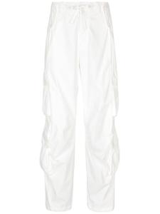 Dolce & Gabbana поплиновые брюки карго с кулиской, белый