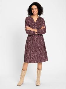 WITT WEIDEN Тканое платье с принтом в бордовых и сиреневых тонах