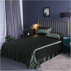 YUSIWOAL Комплект постельного белья из темно-синего сатина