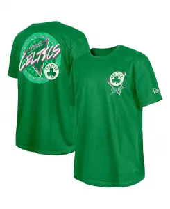 Мужская зеленая футболка Boston Celtics с эффектом свечения в темноте New Era