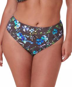 Женские плавки бикини с цветочным принтом в стиле 90-х, высокой талией и высоким вырезом Andie, мультиколор