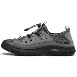 Mulinsen Дышащие и износостойкие мужские треккинговые ботинки для речных походов серые, цвет Gray