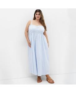 Макси-платье для отдыха больших размеров CITY CHIC, Blue stripe