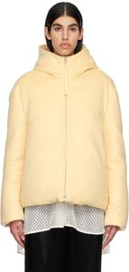 Желтый пуховик с капюшоном Jil Sander