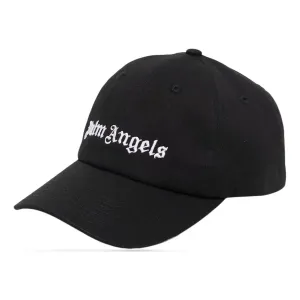 Бейсболка Palm Angels Classic Logo Cap 'Black White', черный