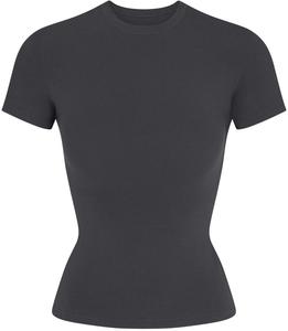 Футболка Skims Cotton Jersey, темно-серый