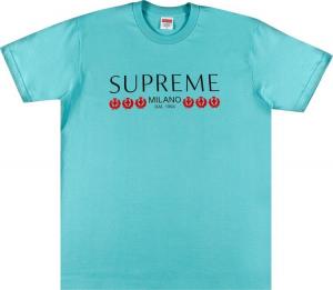 Футболка Supreme Milano Tee 'Light Teal', бирюзовый