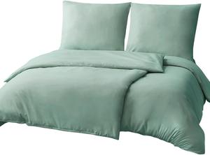 Комплект постельного белья RUIKASI, 4 предмета, 135х200/80x80, шалфейно-зеленый