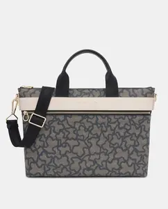 Черный кожаный портфель Kaos Icon от Tous