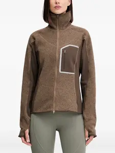 Тренировочный беговой свитшот Climawam Adidas By Stella Mccartney, коричневый