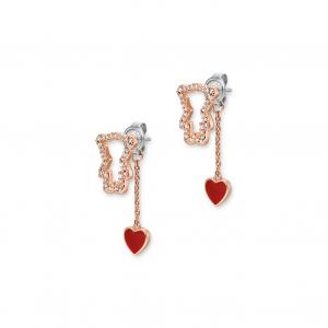 Серьги-гвоздики из латуни с покрытием 14k розовым золотом EMPORIO ARMANI, золотой