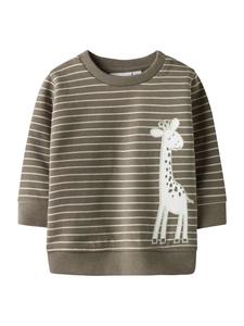 NAME IT Свитшот 'NBNTut' в темно-коричневом цвете