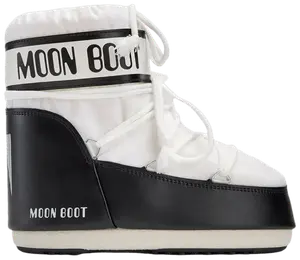 Нейлоновые низкие ботинки Moon Boot Icon, белый