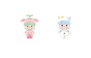 Фигурка Pop Mart Sweet Beans Animal Baby Collection, Piglet + Polar Bear