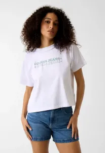 Футболка с принтом Guess Jeans, Weiß