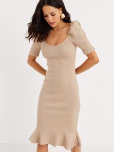 Платье Cool & Sexy, бежевый