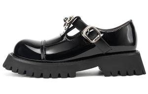 Туфли Мэри Джейн на массивном каблуке для женщин MIO, Black