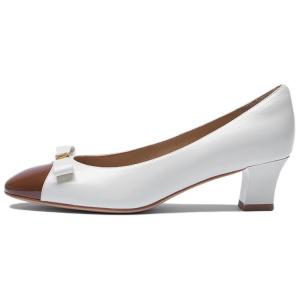 LE SAUNDA Туфли на высоком каблуке, женские, кремово-белые с кофейным оттенком