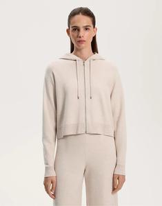 Кардиган с капюшоном OYSHO серого цвета