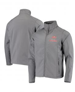 Мужская куртка pewter tampa bay buccaneers sonoma softshell с молнией во всю длину Dunbrooke