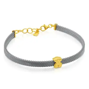 Браслет Tous Icon Mesh, сталь/золото