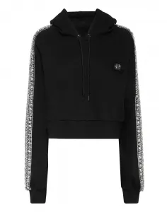 Укороченная толстовка с капюшоном Crystal Philipp Plein