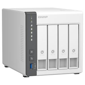 Сетевое хранилище QNAP TS-433 Nas, 4 отсека, без дисков, белый