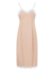 Платье с кружевной отделкой Carven, розовый