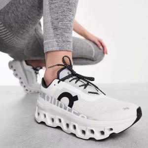 Кроссовки On Cloudmonster Running, белый/серый