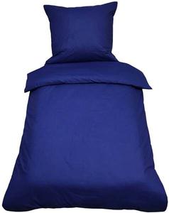 Постельное белье однотонное темно синее 135 х 200 см. One-Home, синий