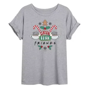 Футболка оверсайз Central Perk для отдыха с друзьями Licensed Character, серый