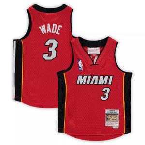 Джерси игрока Infant Mitchell & Ness Dwyane Wade Red Miami Heat 2005-06 Hardwood Classics Unbranded