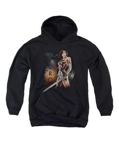 Толстовка с капюшоном Movie Youth Fierce Pull Over Wonder Woman, черный