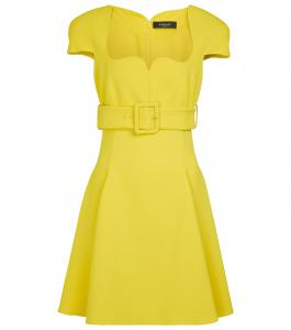 Мини-платье с поясом Versace, Bright Yellow