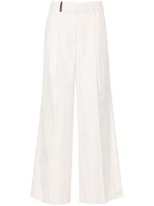 Peserico вельветовые брюки прямого кроя, розовый