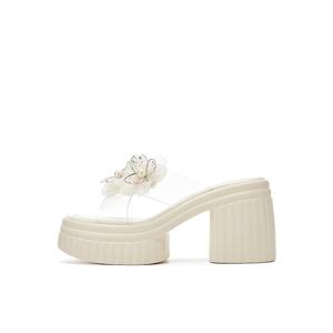 DAPHNE Женские тапочки-шлёпанцы бежевые, цвет Beige