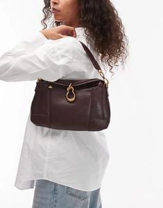 Сумка через плечо JW PEI Jayla с пряжкой цвета «литый шоколад»