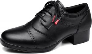 Мужские современные танцевальные туфли из кожи для бальных танцев, каблук 4 см, для сальсы, латино и танго Hiuzylqx, B 4cm Heel