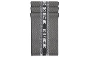 Шерстяной шарф DIOR женский серый