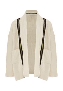 Вязаный кардиган faina, бежевый
