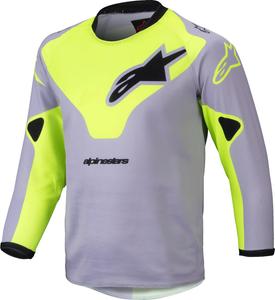 Детские мотокроссовые майки Alpinestars racer veil, Grey/Yellow