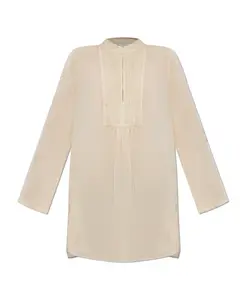 Топ с длинными рукавами Tory Burch, бежевый