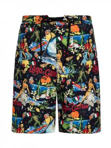 Плавки-шорты King Kerosin Lago di Garda черного цвета King Kerosin