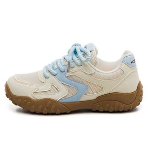 HUANQIU Амортизирующие, износостойкие, увеличивающие рост низкие повседневные туфли, женские, желто-синие